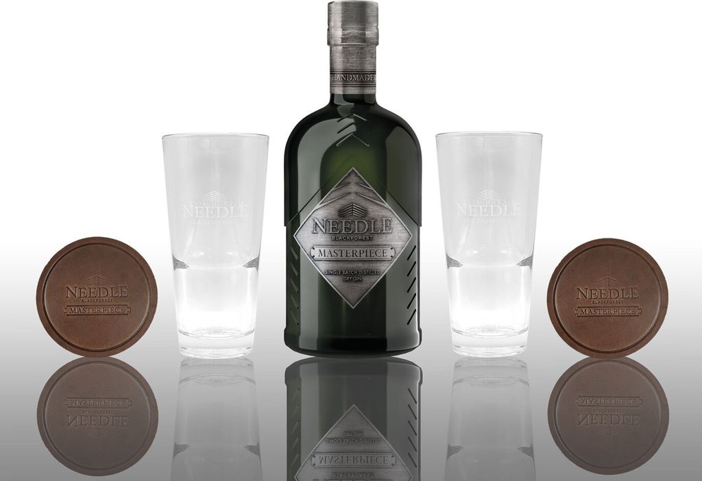 Needle Masterpiece Set - Blackforest Gin 0,5L (45% Vol) + Produktbild 
