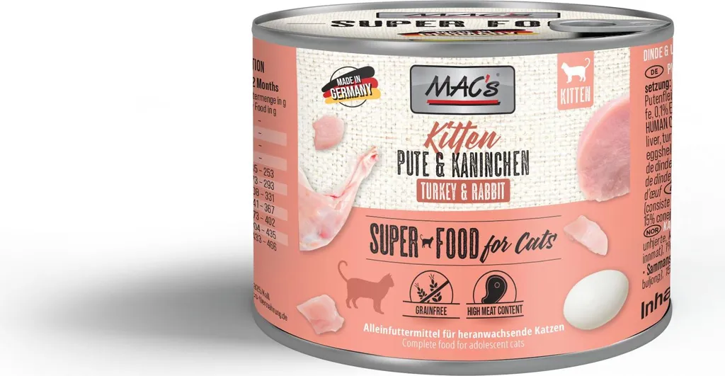 MAC's Cat Kitten Pollo & Coniglio 200 g x 6