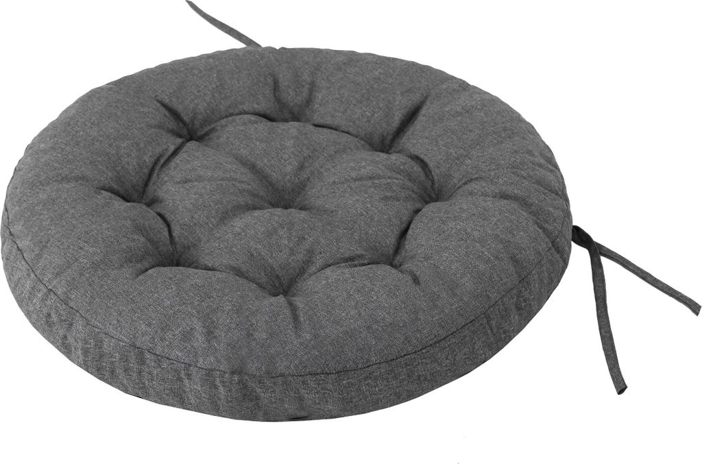 Rundkissen STORK für Hängesessel & Schaukel Bocianie Gniazdo Ø65 cm grau 8 cm dick wetterfest – HobbyGarden