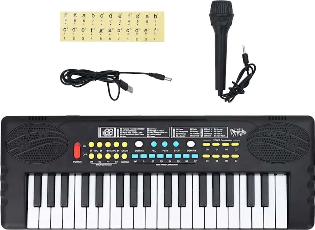 37 Tasten Klavier Elektrisches Keyboard mit Mikrofon für Kinder