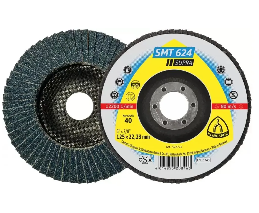 Offerta Klingspor SMT 624 Supra 125mm P80 Convex - 10+2 Dischi Lamellari