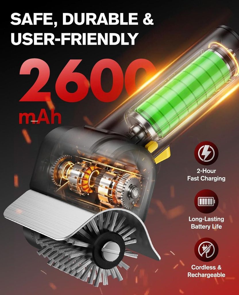 Elektrische Grillbürste Akku 1100 RPM – Grill