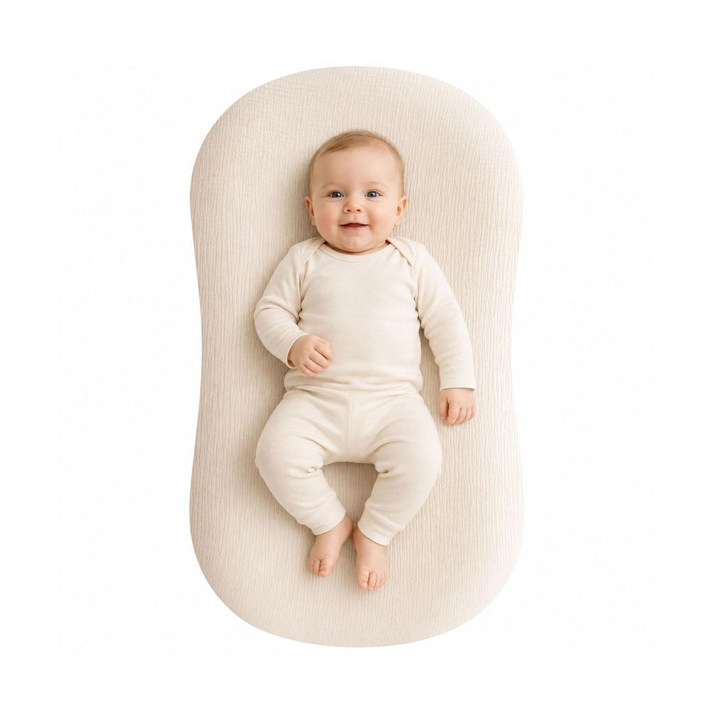 Babynest, Bequem Babybett, Weich Atmungsaktiv Babynestchen Produktbild 