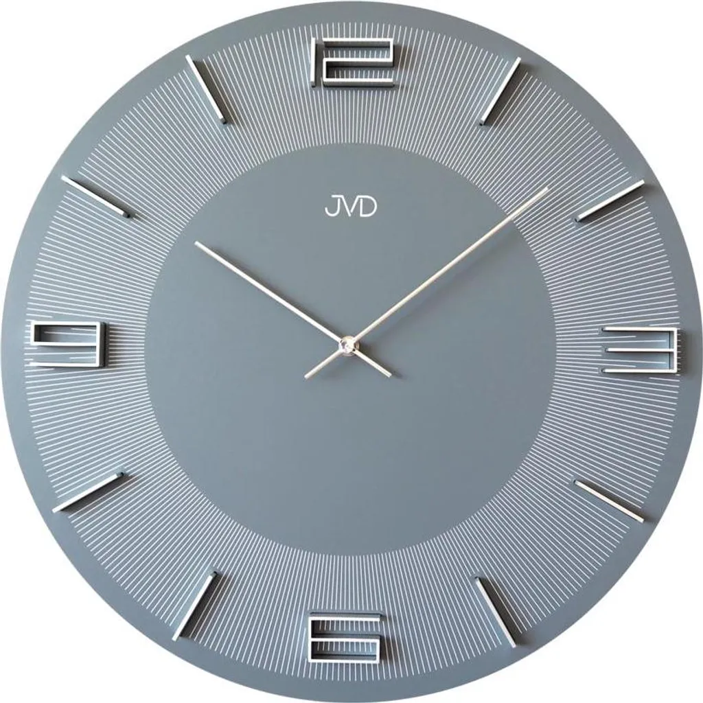 Horloge murale JVD HC34.2 au design épuré et mécanisme ultra silencieux