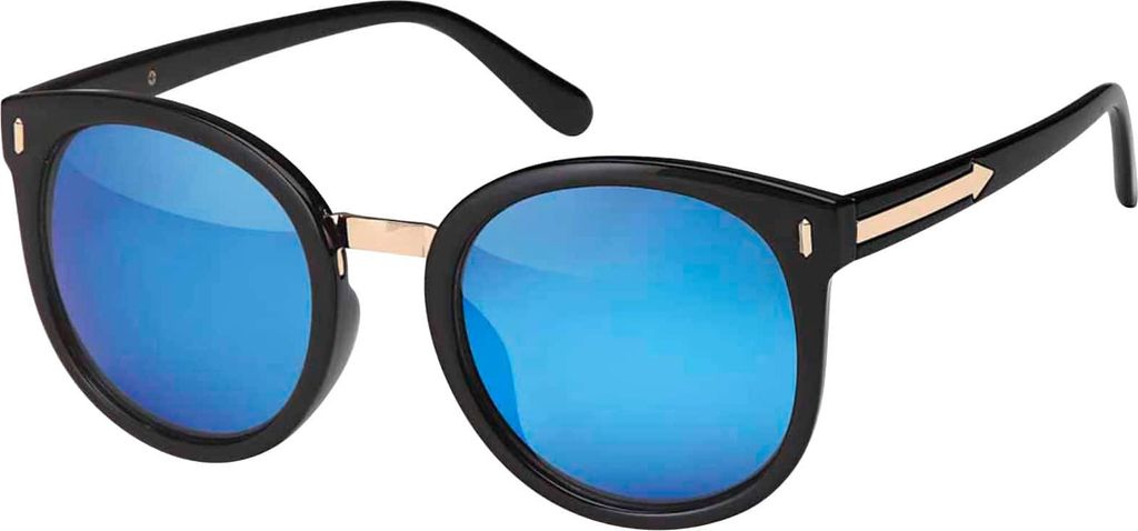 Damen Sonnenbrille Designer UVCE Protection Modern Urlaub Sommer Strand 30485 Blau