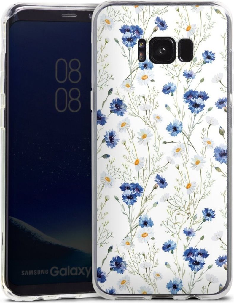 DeinDesign Handyhülle für Samsung Galaxy S8 Plus Silikon Hülle Case Smartphone Schutzhülle Blume Blumen Muster