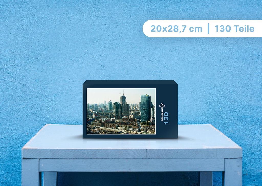 hansepuzzle 101490 - Stadtbild Puzzle, 130 Teile, Orte, 28,7 x 20,0cm mit hochwertiger Aufbewahrung, Kartonbox und wiederverschließbarem Beutel