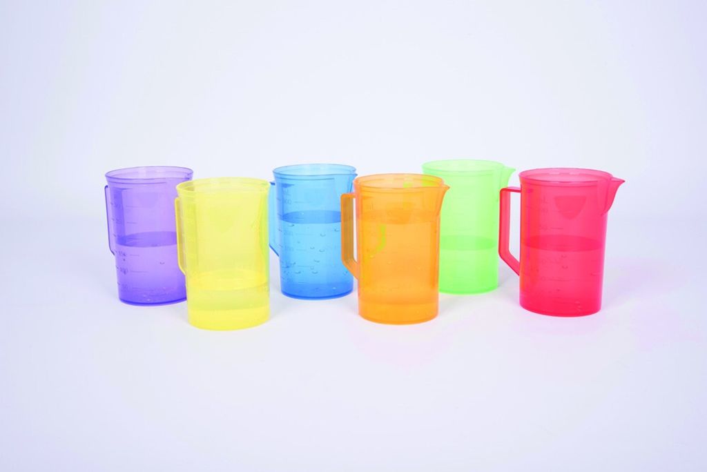 Set di misurini colorati TickiT - giocattolo trasparente - Immagine del prodotto 
