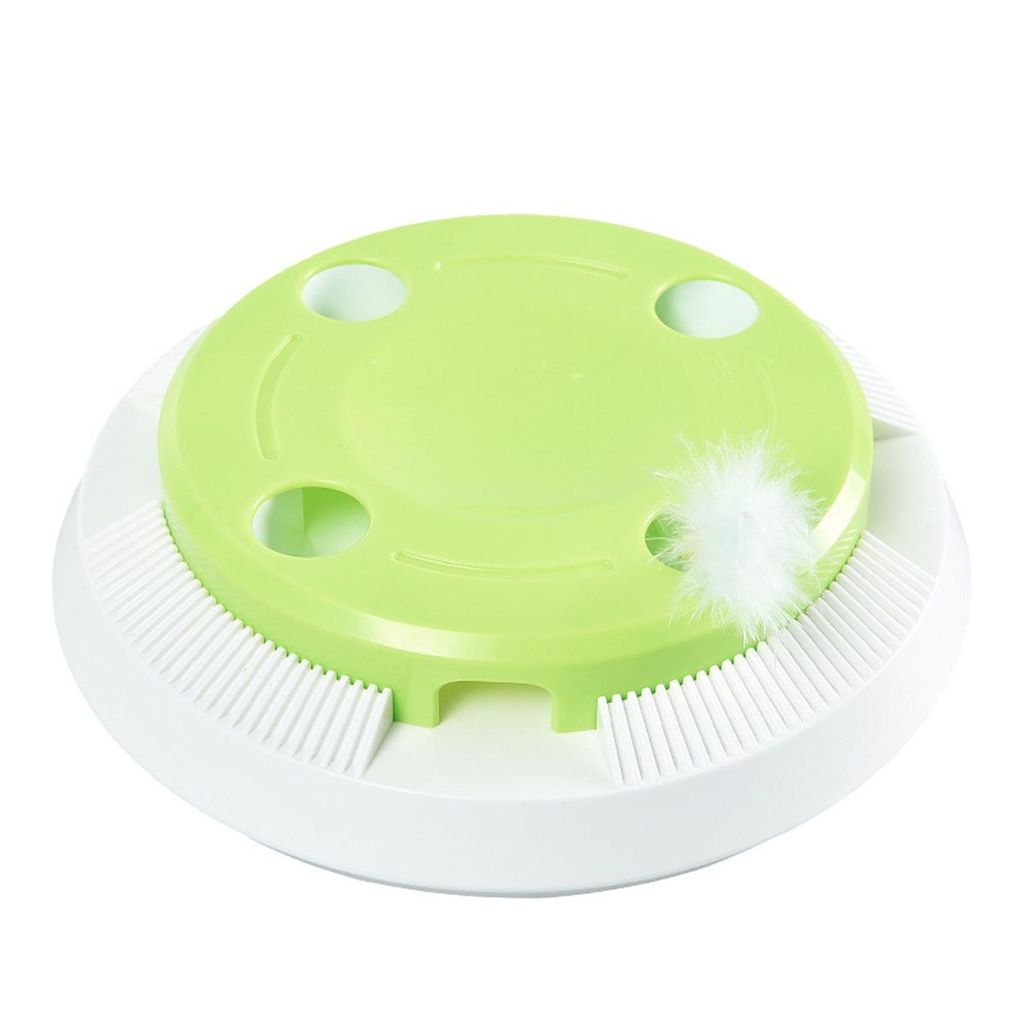 Automatisches Katzenspielzeug ,Intelligentes Feder-Spielzeug mit 8-Loch-Design, simuliert Beutebewegungen, ideal für faule Katzen