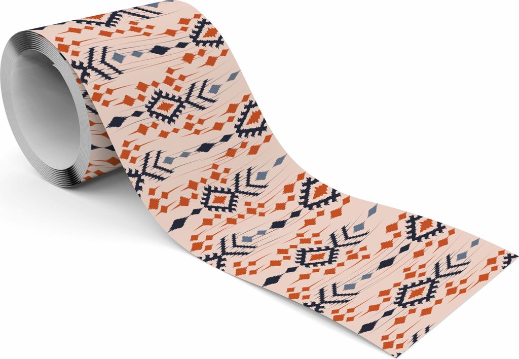 Muralo Selbstklebende Bordüre Tapetenbordüre ethnische Muster Abstraktion Wandtattoo