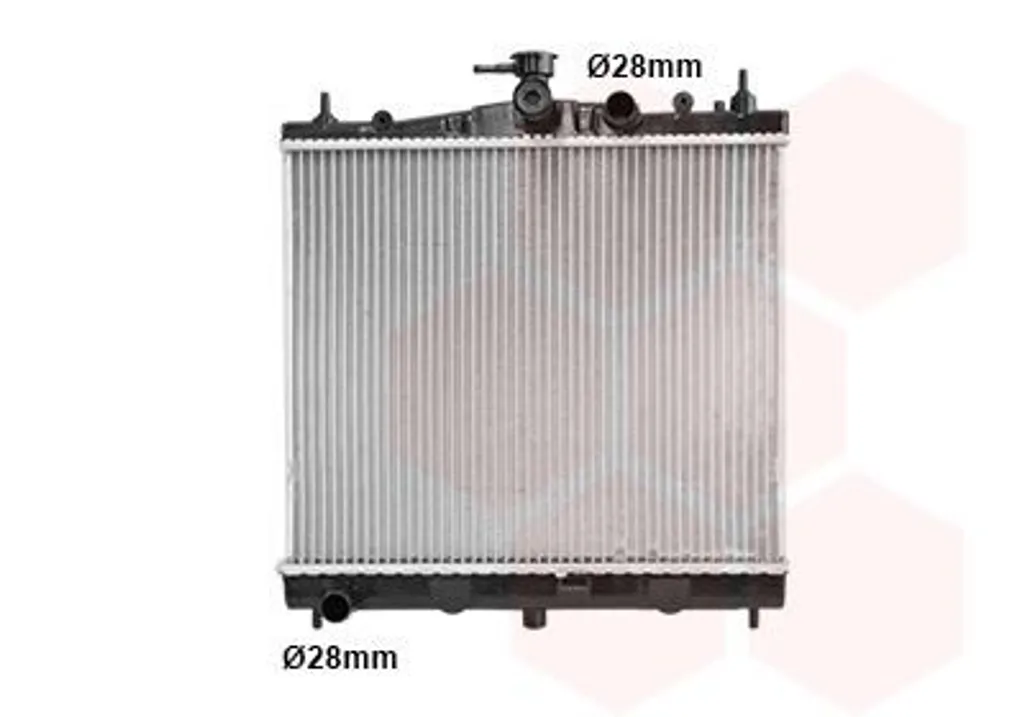 Radiateur moteur en aluminium VAN WEZEL 13002210 haute densité