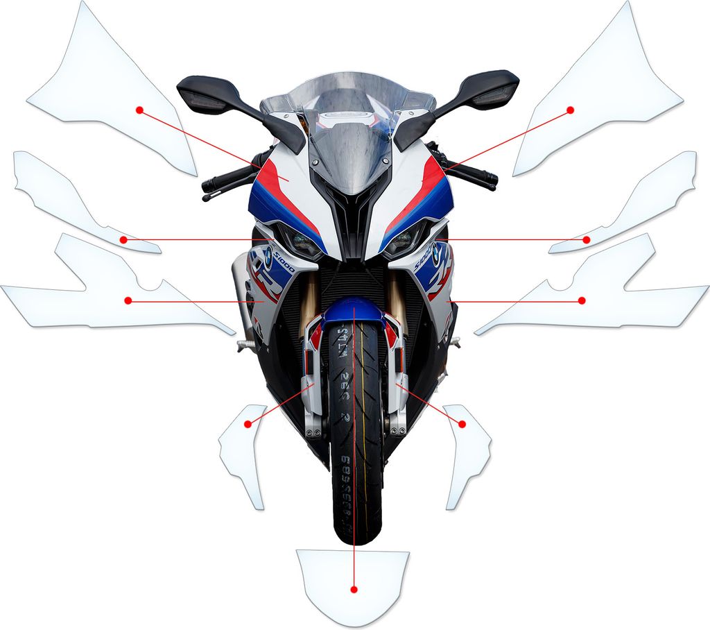 Lackschutzfolie Steinschlagschutz passend für BMW S1000RR 2019+