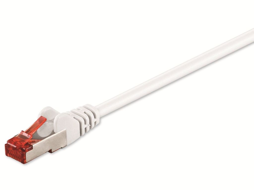 Goobay 95656 S/FTP CAT6 25m weiß Patchkabel Netzwerkkabel