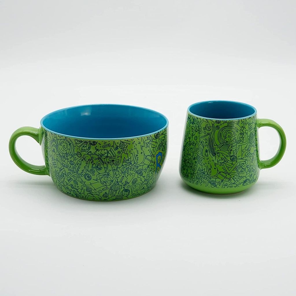 Set de Desayuno Rick & Morty Taza 380 mls + Bol 850 mls Imagen del producto 