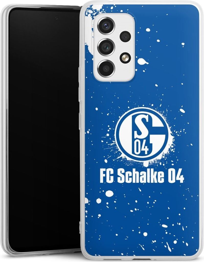 DeinDesign Handyhülle für Samsung Galaxy A53 5G Silikon Hülle Case Smartphone Schutzhülle FC Schalke 04 Logo S04