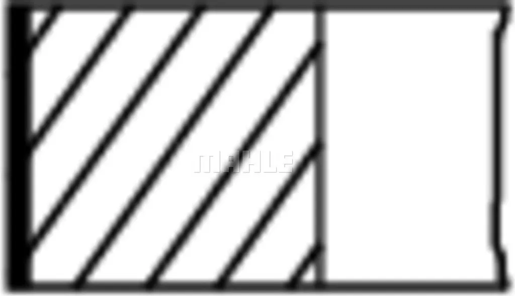 Kit Segmenti Pistone MAHLE 013 04 N0 | Alesaggio 71.91mm per Ford/Mazda