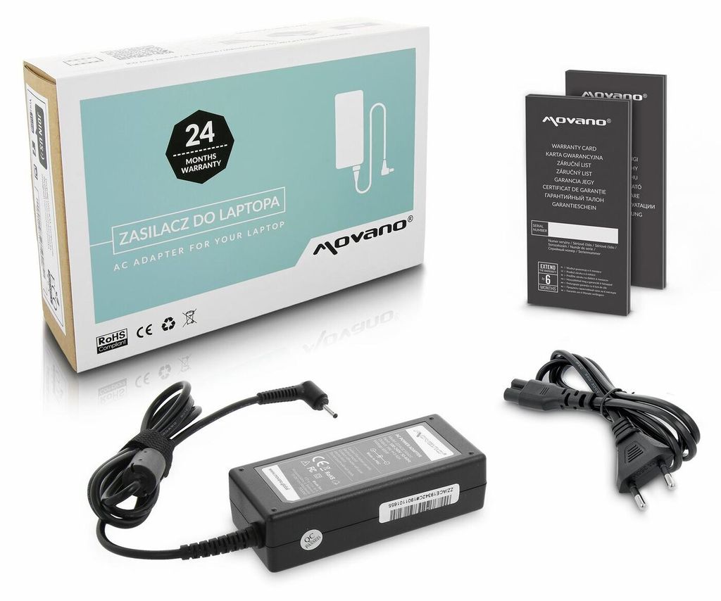 Caricabatterie per Acer 19v 3.42a 65W 3.0x1.1mm Immagine del prodotto 