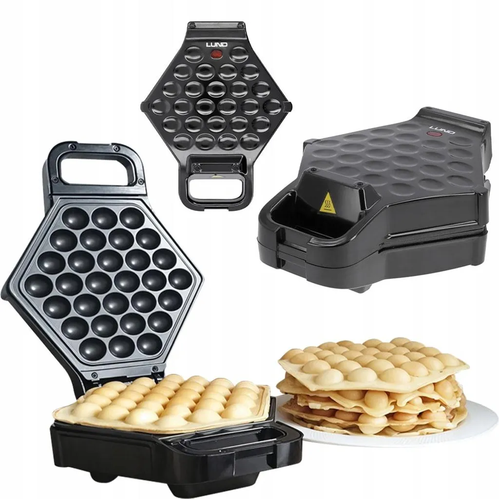 Gaufrier à bulles antiadhésif 700 W - Cuisson rapide et démoulage facile