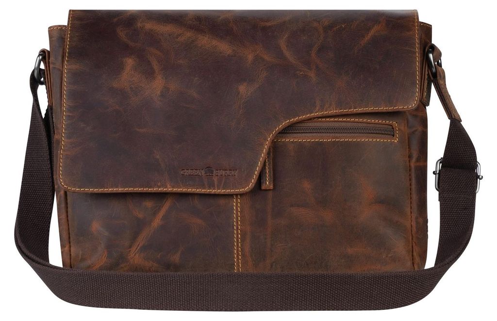 GREENBURRY Umhängetasche Schultertasche Vintage A4 Produktbild 