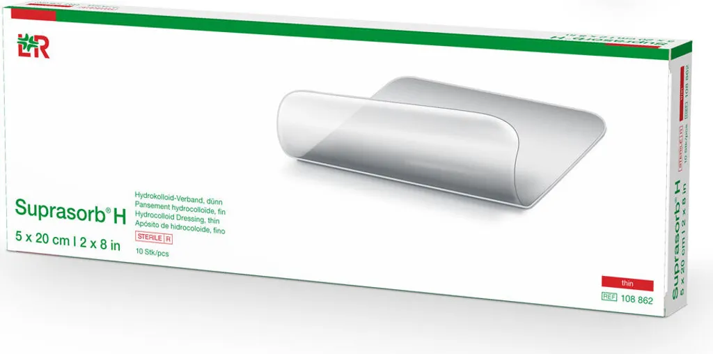 Suprasorb H Sottile 5x20 cm 10pz | Medicazione Idrocolloidale Avanzata