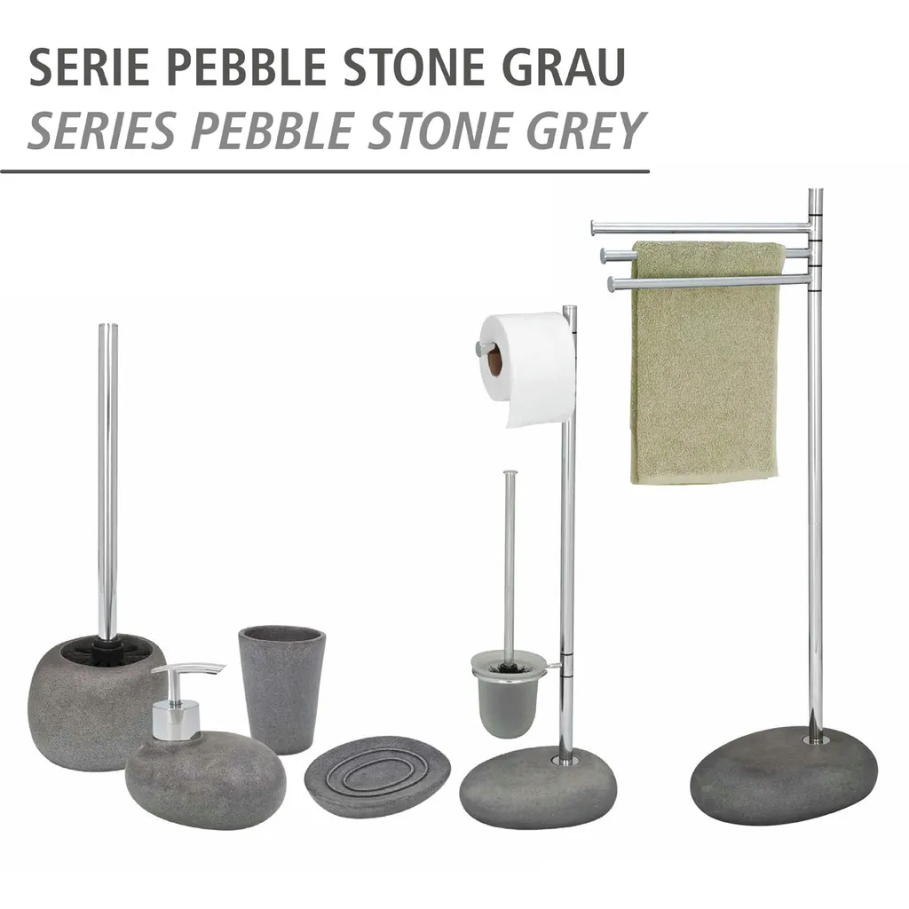 Support de Bain Indépendant WENKO PEBBLE pour Séchage Rapide Serviettes - 5