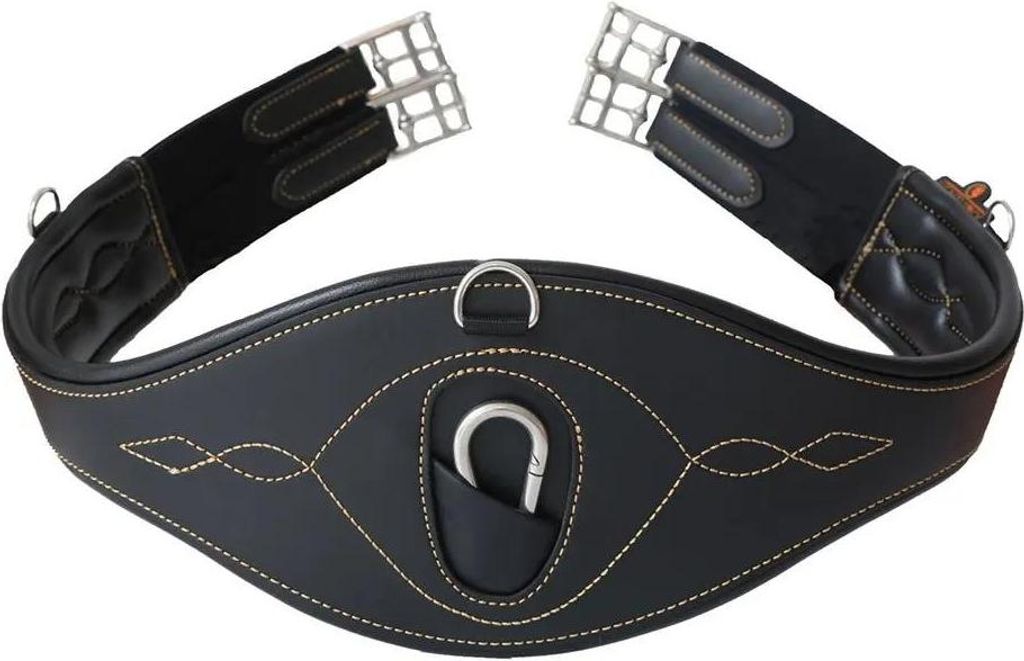 Kentucky Horsewear Ledergurt Anatomisch Schwarz