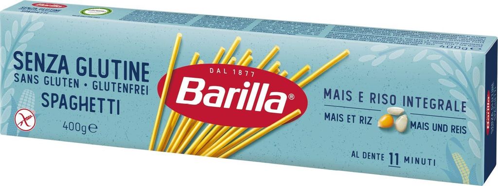 Barilla Pasta Nudeln Glutenfreie Spaghetti aus köstlichem Mais und Reis – perfekt für Menschen mit Zöliakie oder Glutenunverträglichkeit, (12...
