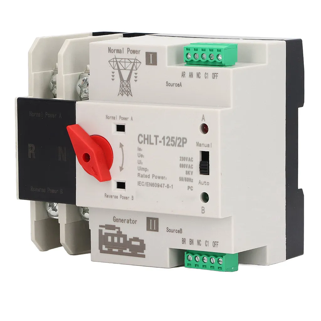 Interrupteur Double Puissance Rail DIN avec Commutation Rapide 50ms - 2