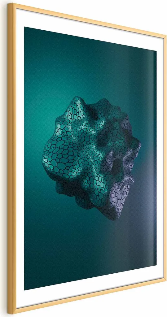 Poster Gamma 60x90 cm con Cornice Dorata e Margine Bianco Elegante - 1