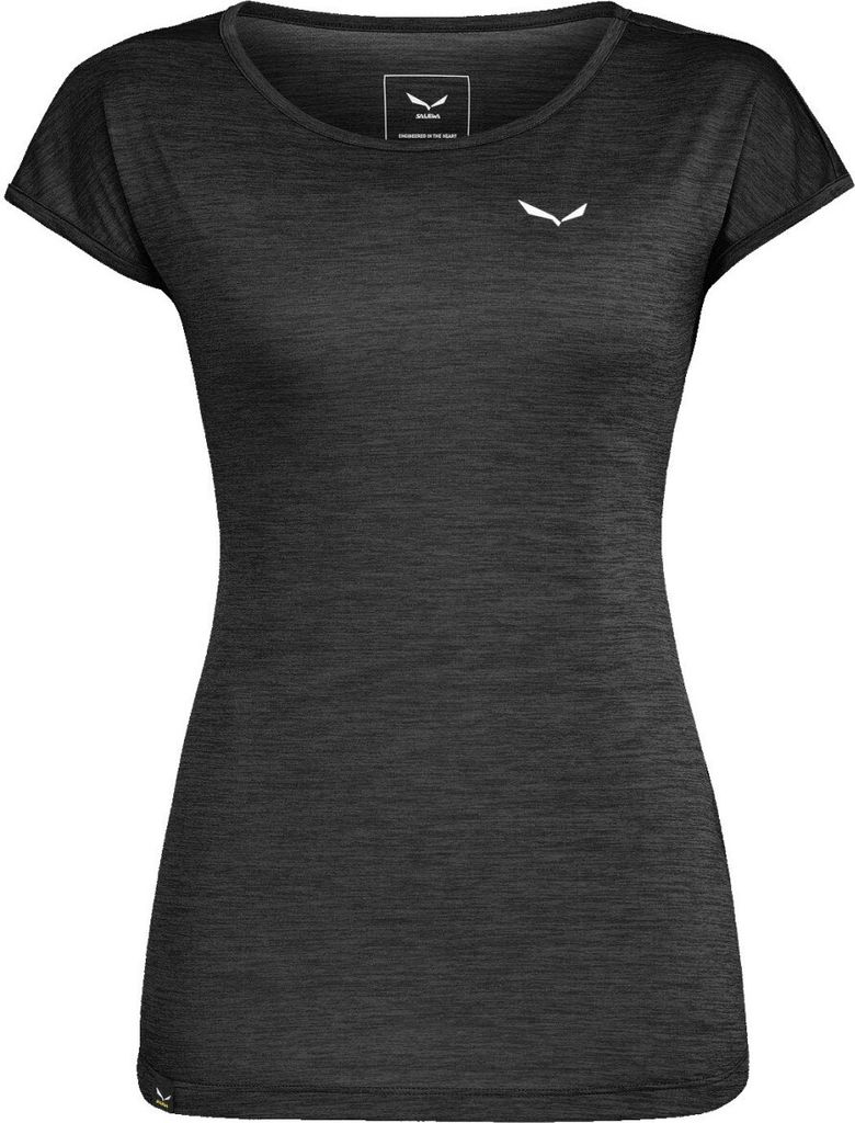 SALEWA PUEZ MELANGE DRY W S/S TEE T-Shirt Damen schwarz 40