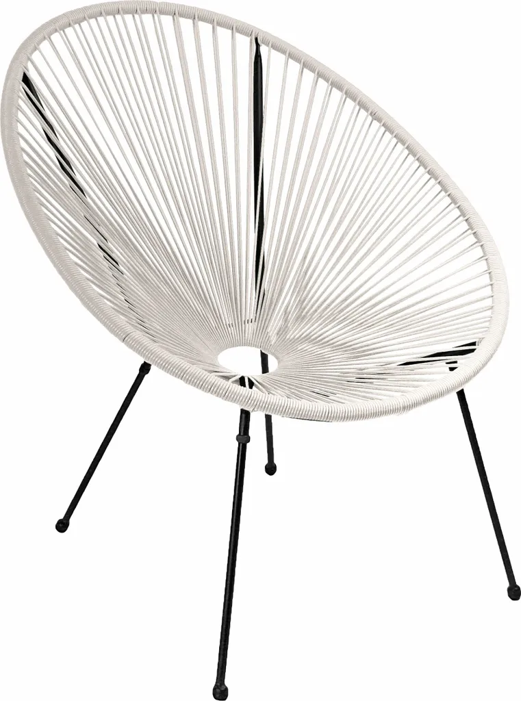 Chaises de Jardin Robustes Blanches Dalida - Entretien Facile Set 2 - 7