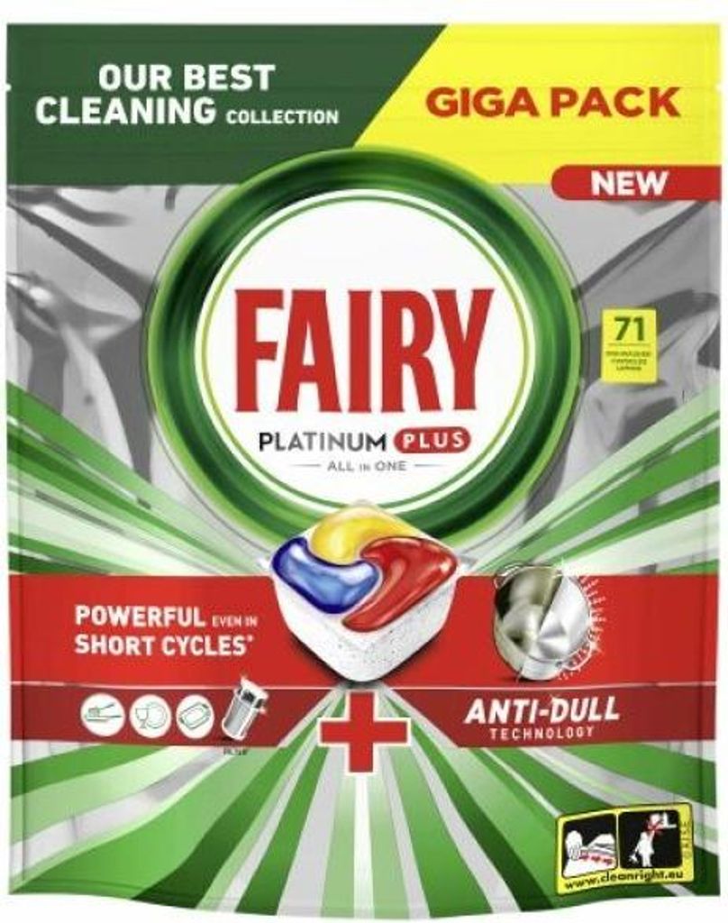 Multipack 3x Fairy Spülmaschinen Tabs Platinum Plus Produktbild 