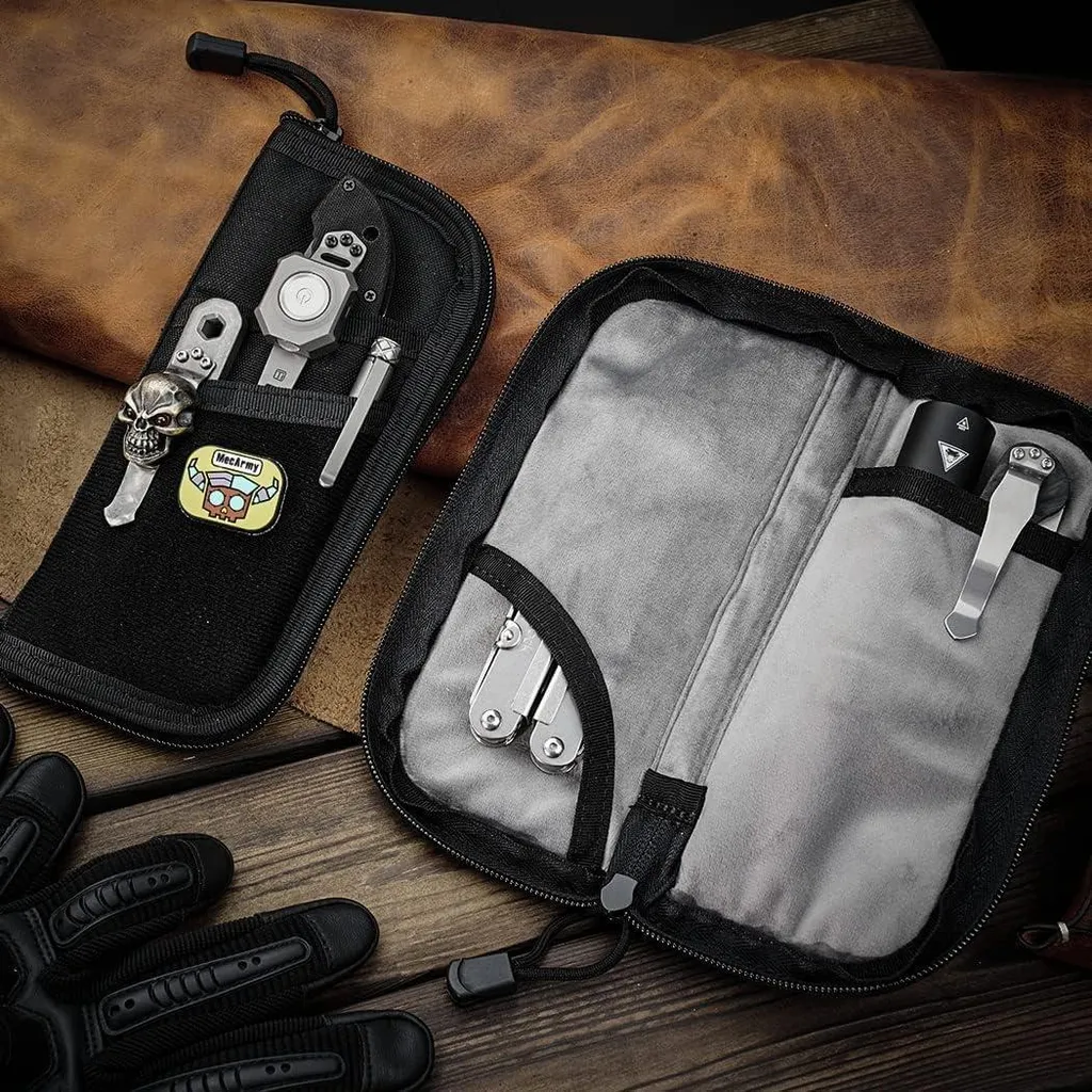 Étui EDC utilitaire et organiseur de poche multi-outils en tissu Nyon