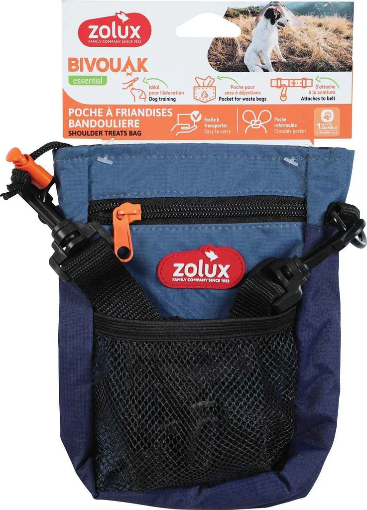 Zolux Bivouak Astuccio Porta Premietti Blu | Resistente per Addestramento