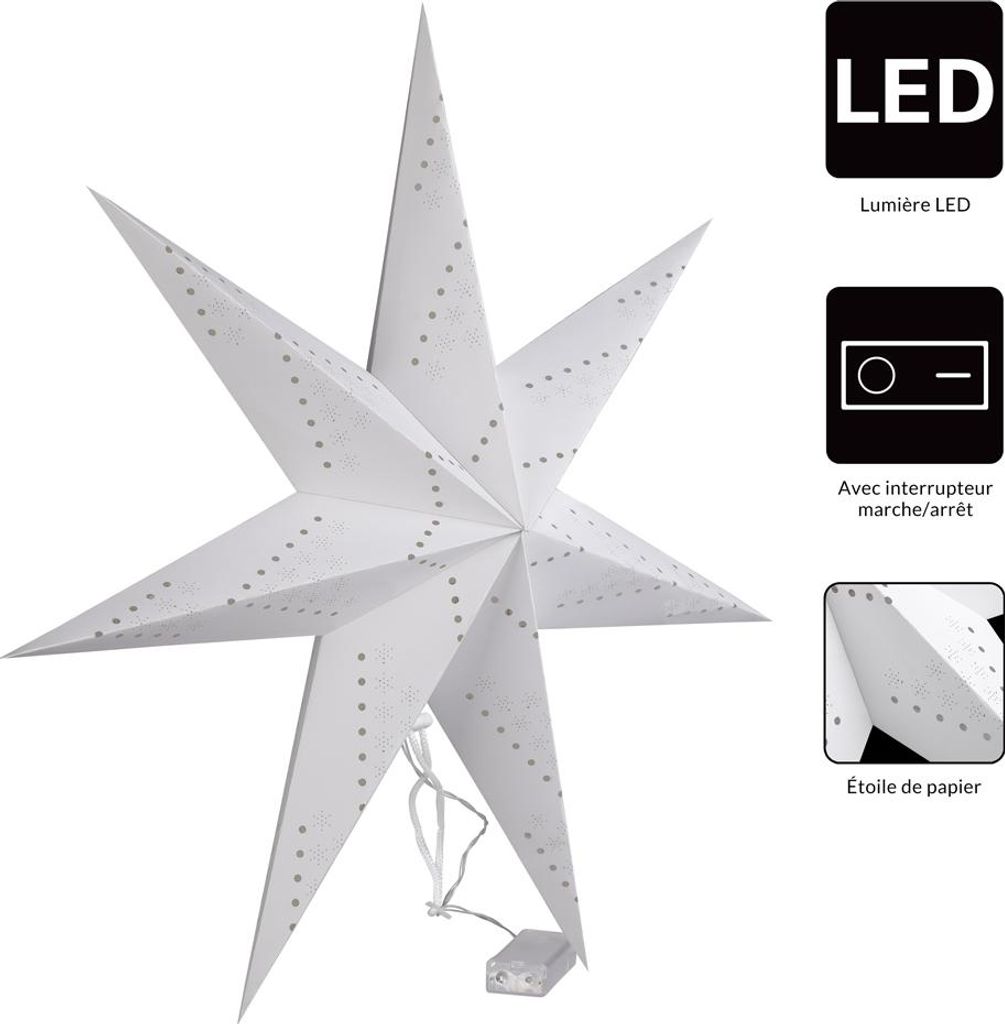 CASARIA® Décoration Noel Suspension Papier étoiles 60 cm, Image du produit 