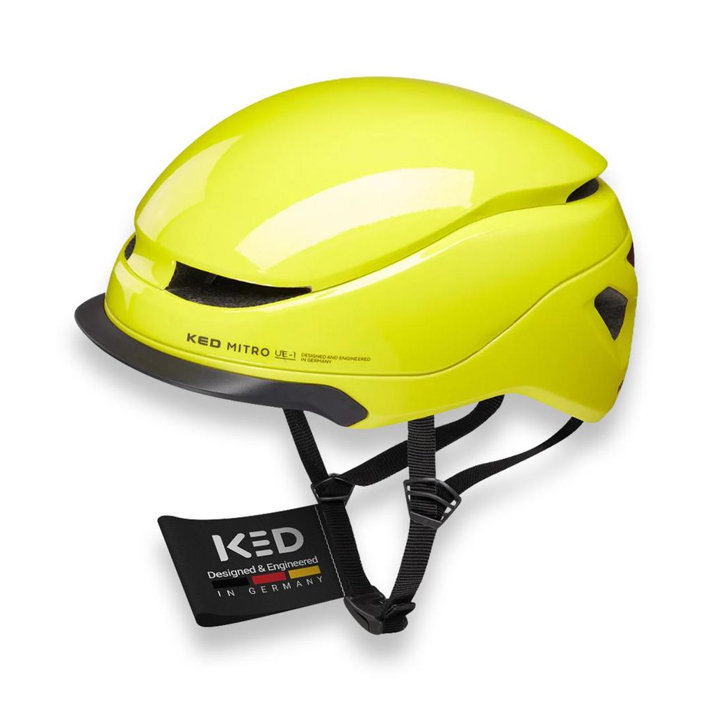KED Mitro UE-1 Helm Für E-Bike, City & Pendler | Urban Fahrradhelm Mit MIPS, BOA-System & Belüftung | Farbe: neon green Größe: 58-61 (L)