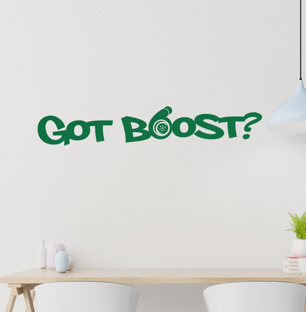Got Boost Wandtattoo in 6 Größen - Wandaufkleber Wall Sticker - Dekoration, Küche, Wohnzimmer, Schlafzimmer, Badezimmer
