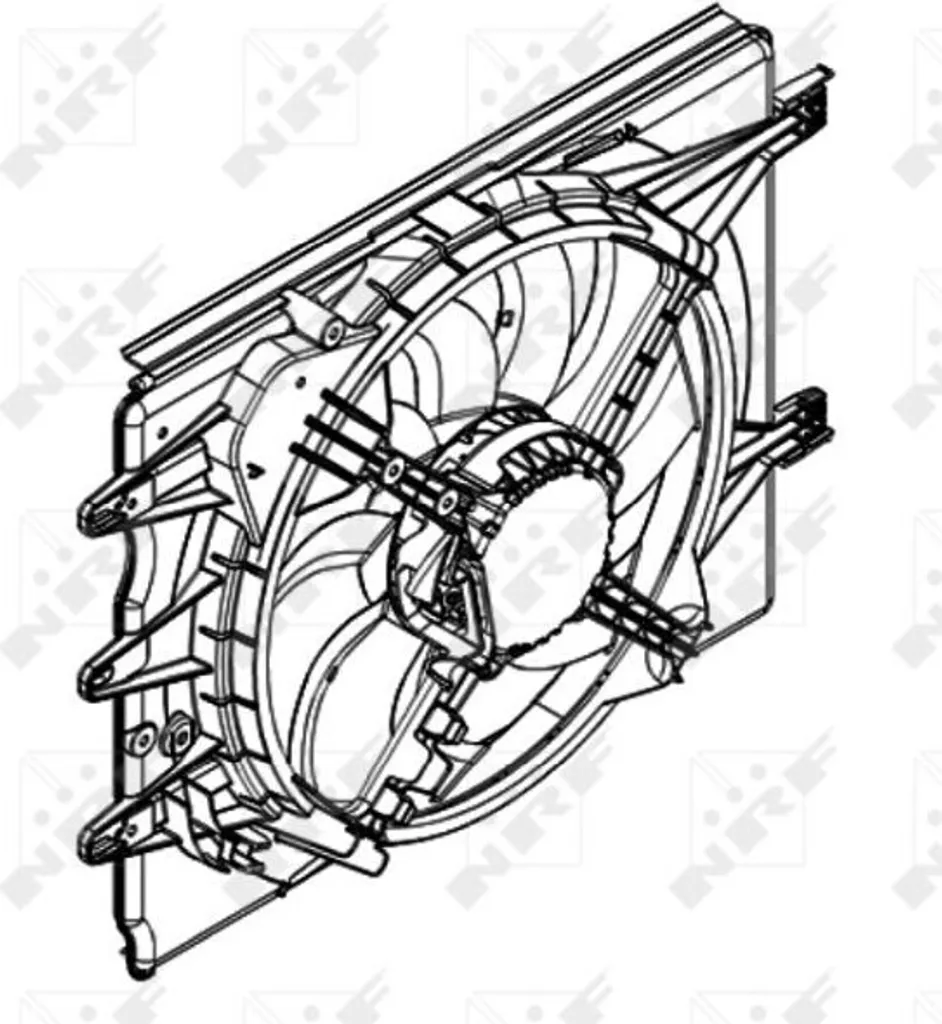 Évitez la surchauffe : Ventilateur NRF 47596 pour Fiat 500L OE 51887899