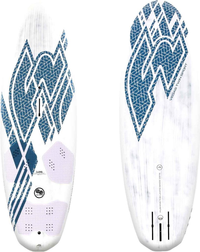 F2 Windsurfboard Vegas Twin Sport 136 l Weiss/Blau 2024/25