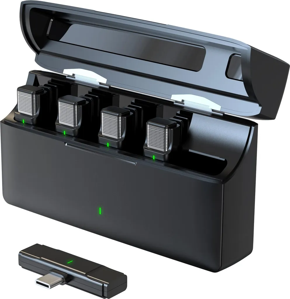 Micro sans fil USB-C pour interview et podcast - Connexion automatique