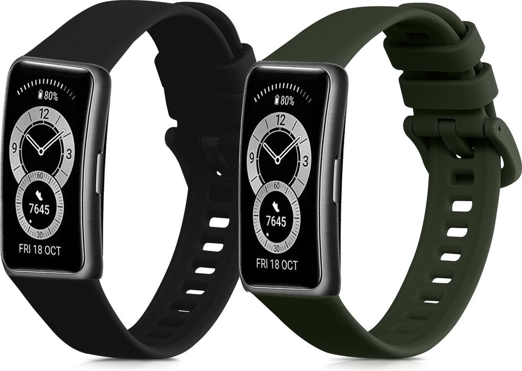 kwmobile 2x Sportarmband kompatibel mit Huawei Band 10 / 9 Produktbild 1