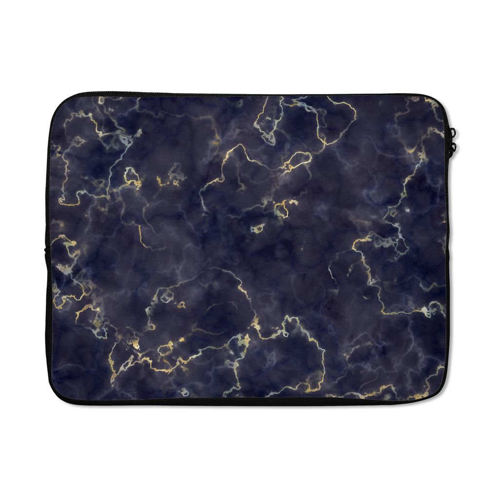 MuchoWow Laptop Hülle 15 Zoll Marmor - Goldachat Laptoptasche - Laptoptasche - Sleeve - Rundum-Schutz