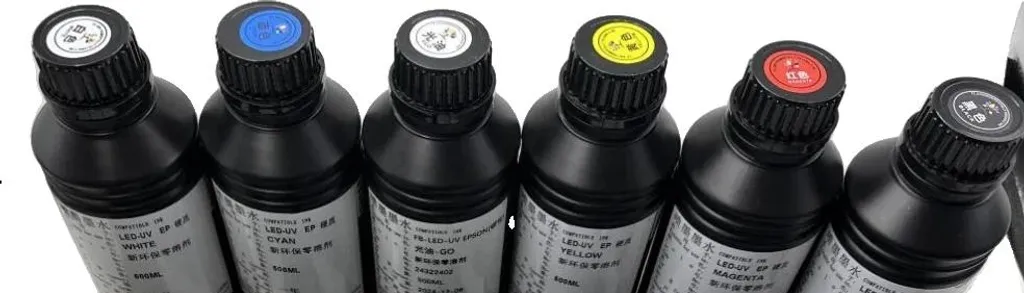 Encre UV DTF et DTG dure 500ml pour imprimantes numériques professionnelles