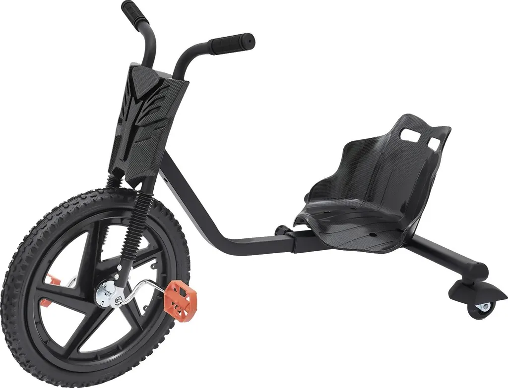 Tricycle évolutif noir pour enfant : sécurité et maniabilité garanties