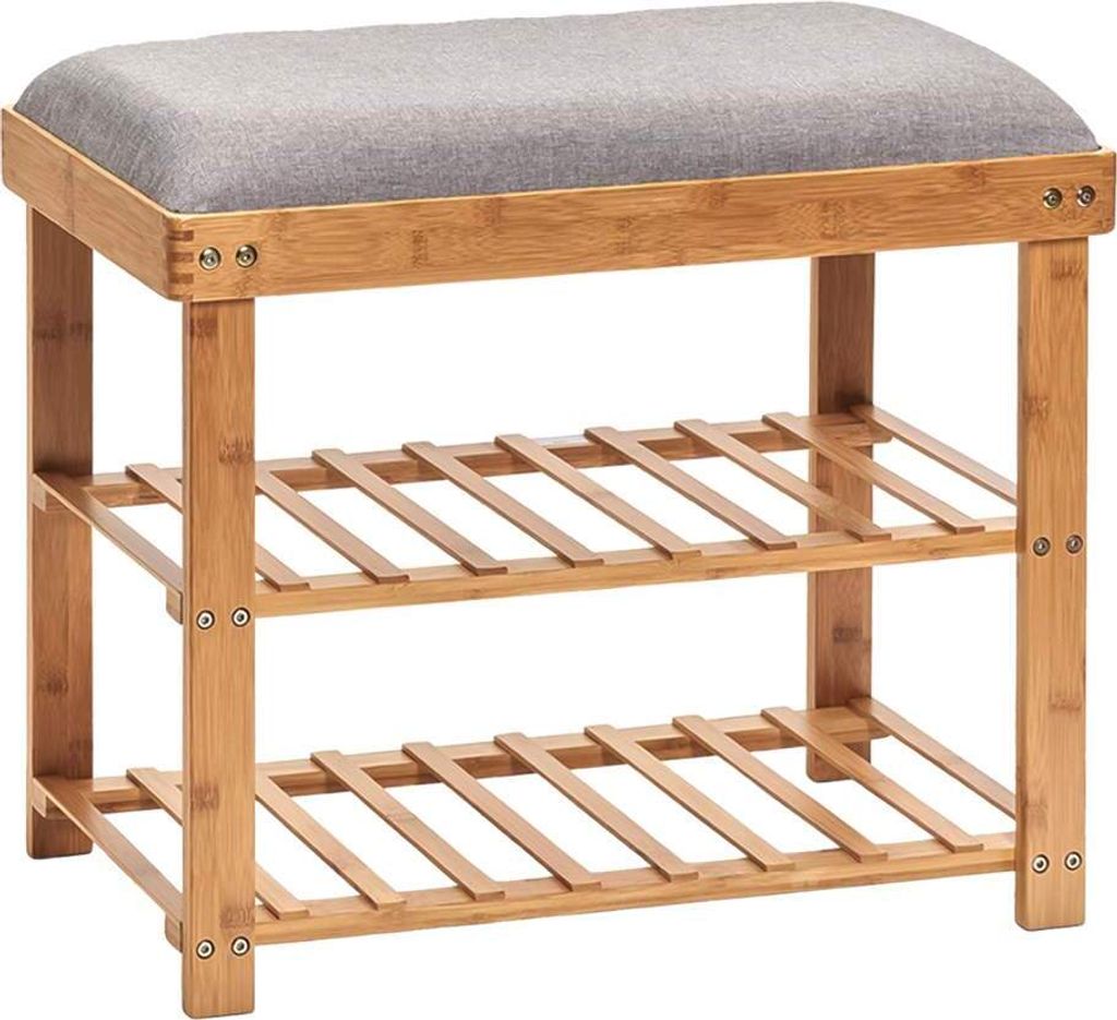 Zeller bubnový organizér na topánky, bambus/polyester, Obrázok produktu 