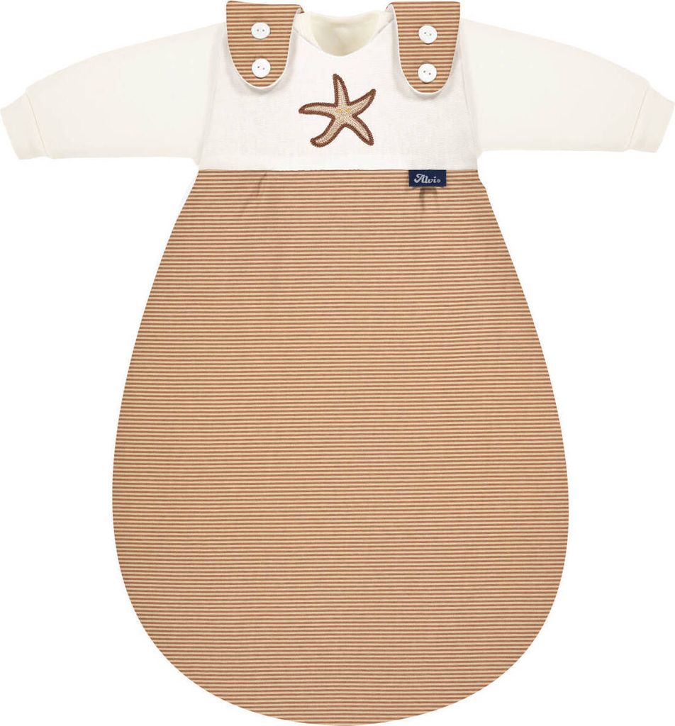 Alvi Baby-Mäxchen Schlafsack 3tlg. GOTS Starfish 74/80