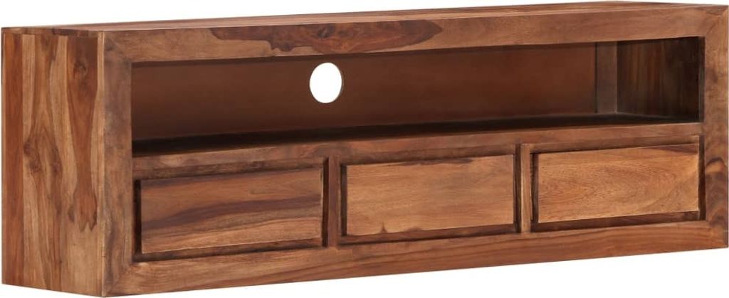 TV-Schrank 120x30x40 cm Massivholz Akazie