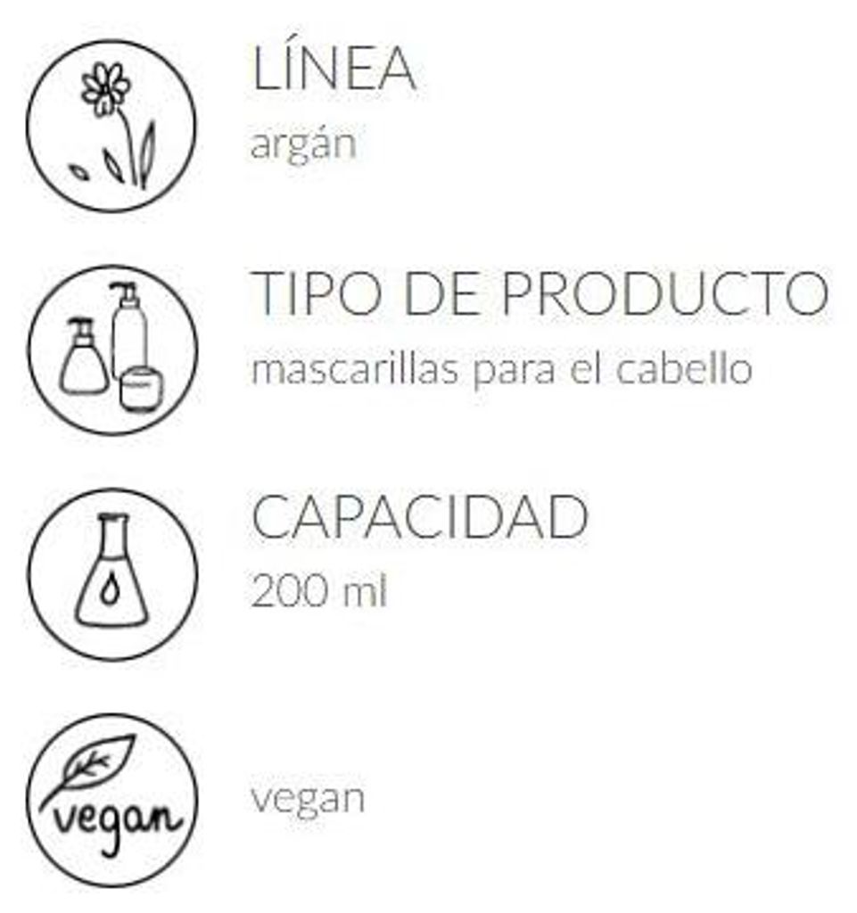 Ziaja Argán Mascarilla Capilar Concentrada Suavizante - 200 Ml