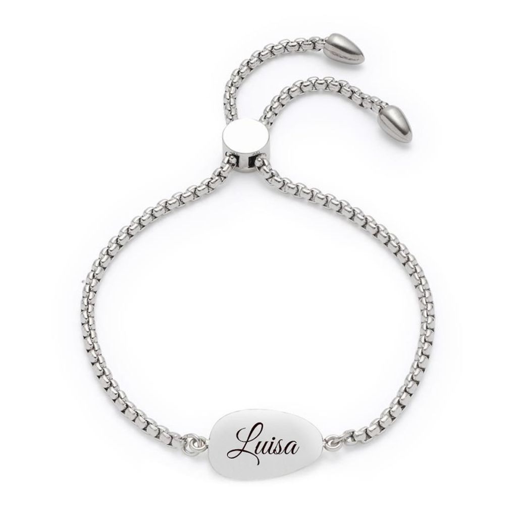 Armband Ciottolo für Damen aus Edelstahl mit Zirkonia von Leonardo