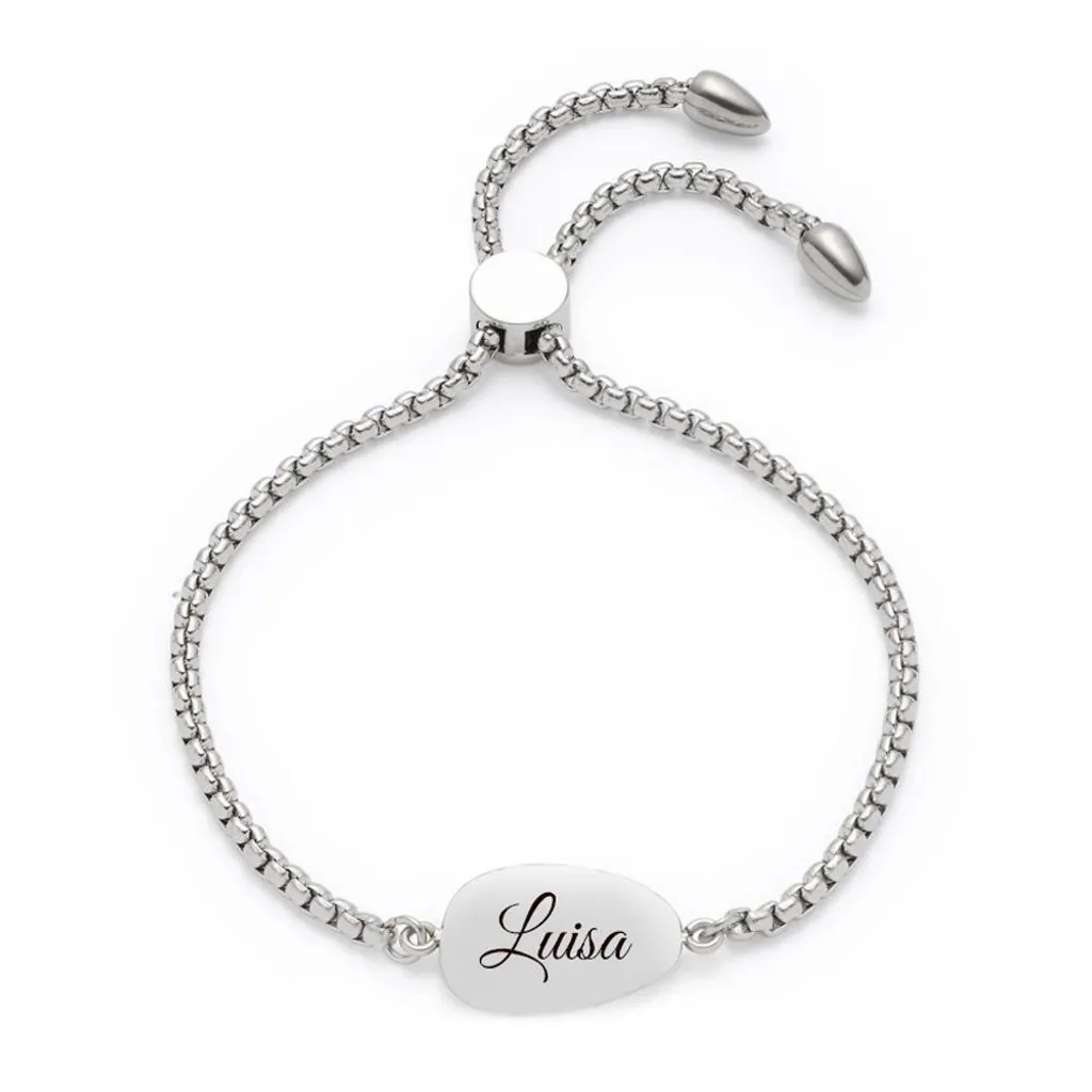 Idea Regalo Donna: Bracciale Leonardo Ciottolo con Zirconi e Acciaio